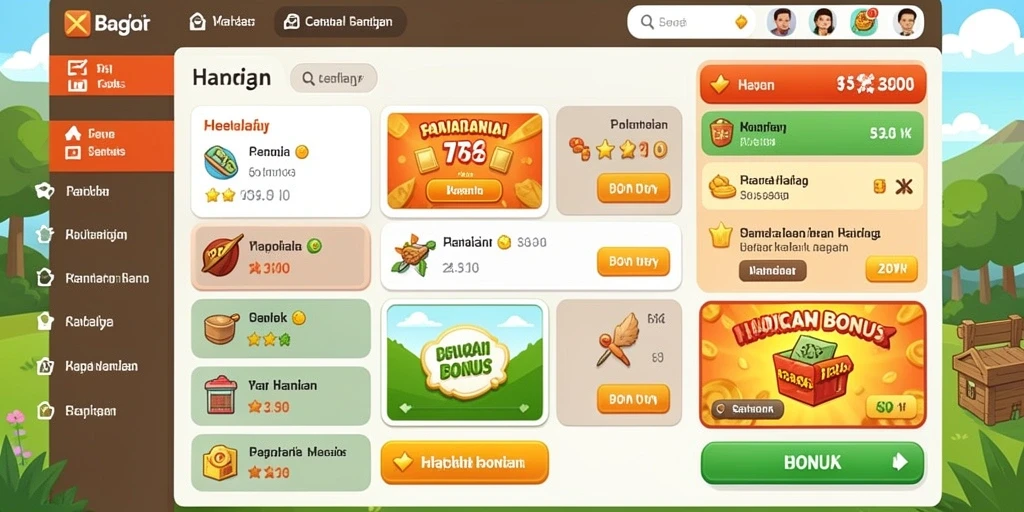 Beragam permainan judi dengan grafik yang menarik.