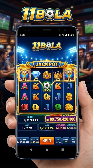 11bola — layar beranda